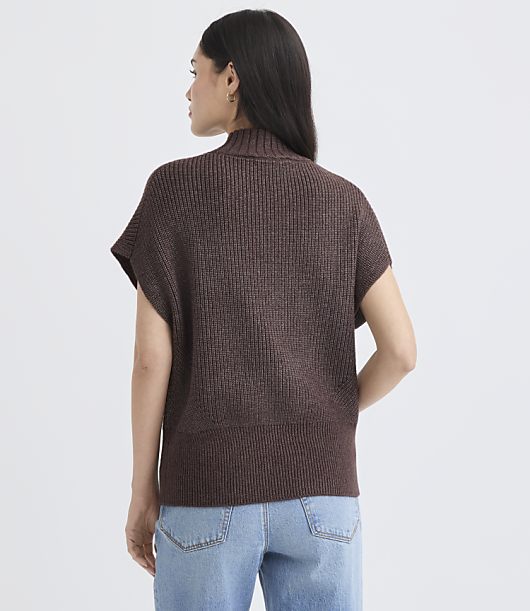 Angled Ribbed Wedge Sweater