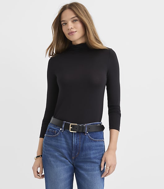 Modal Turtleneck Top