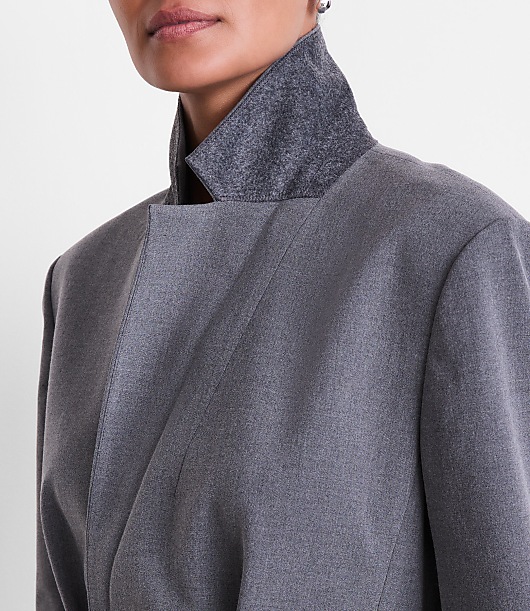 LOFT Versa Seasonless Stretch Belted Coat in Heather