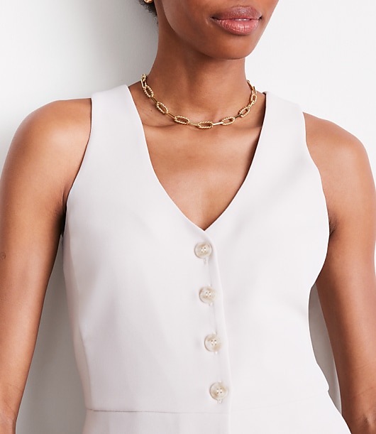 LOFT Versa Crepe Drape Halter Vest