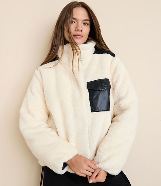 Lou & Grey Sherpa Puffer Jacket