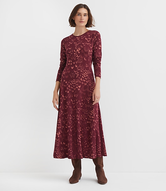 Plume Godet Maxi Dress