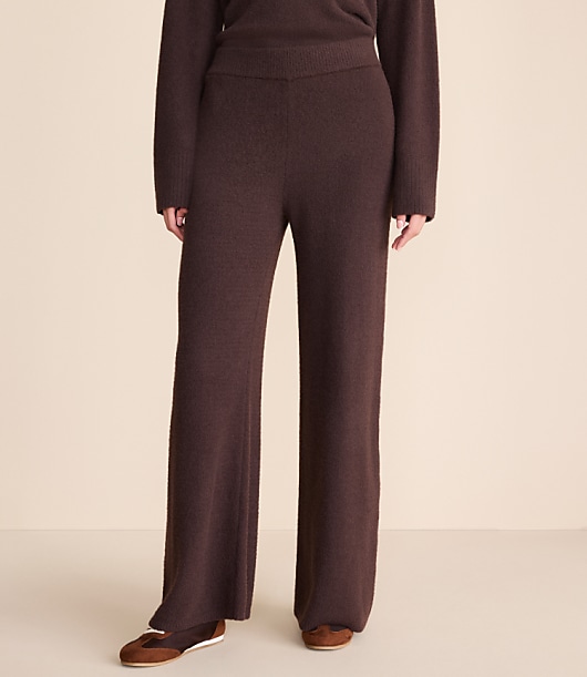 Lou & Grey Fuzzy Wide Leg Sweater Pants