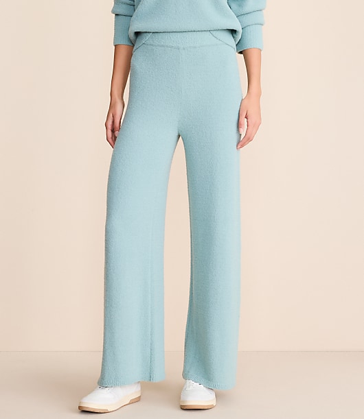 Lou & Grey Fuzzy Wide Leg Sweater Pants