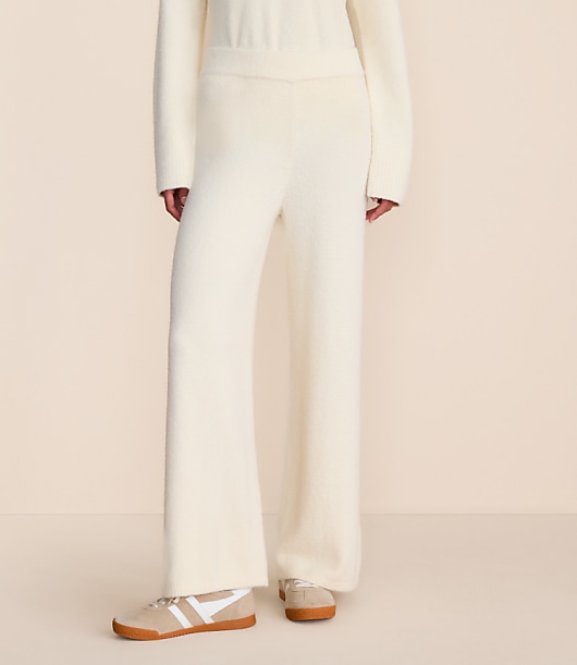 Lou & Grey Fuzzy Wide Leg Sweater Pants