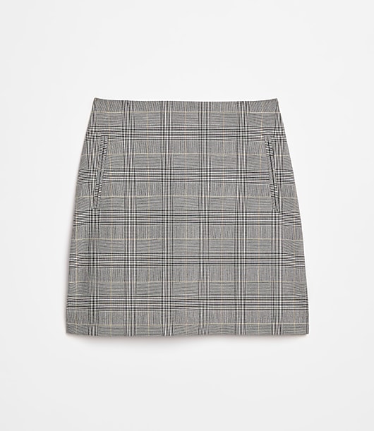 Petite LOFT Versa Seasonless Stretch Pocket Mini Skirt in Plaid