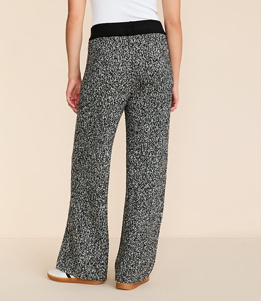 Lou & Grey Colorblock Wide Leg Sweater Pants