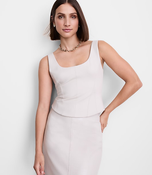 LOFT Versa Ponte Bustier Top