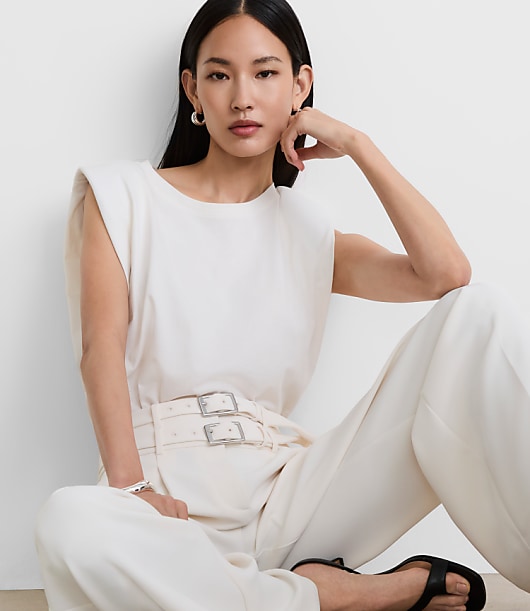 LOFT Versa Cap Sleeve Jersey Top