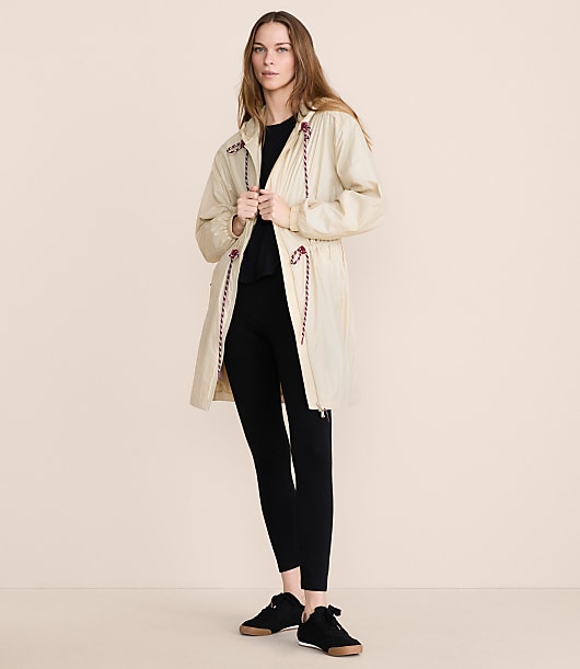 Lou & Grey Water Repellent Long Windbreaker