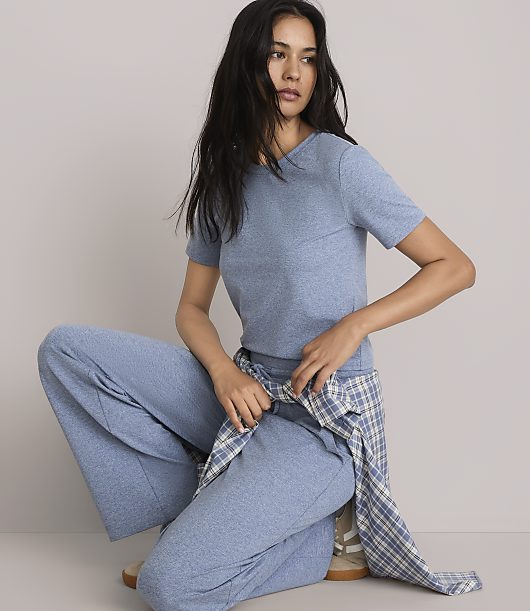 Lou & Grey Heathered Brushedsoft Tee