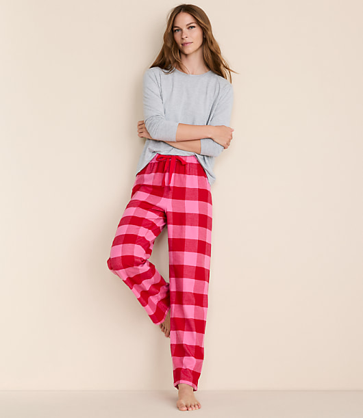 Loft Buffalo Plaid Pajama Pants