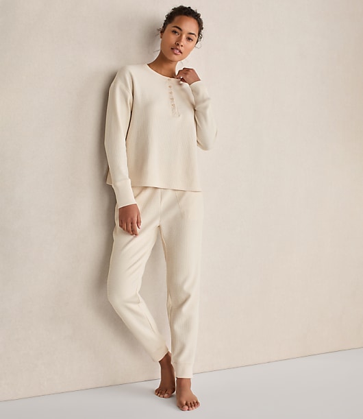 Haven Well Within Organic Cotton Waffle Henley