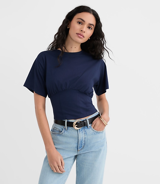 Loft Corset Hem Tee