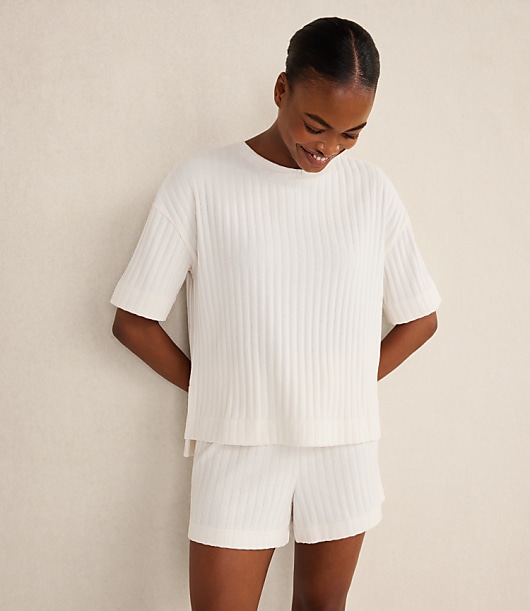 Haven Well Within Cotton Wide Rib Short Sleeve Top
