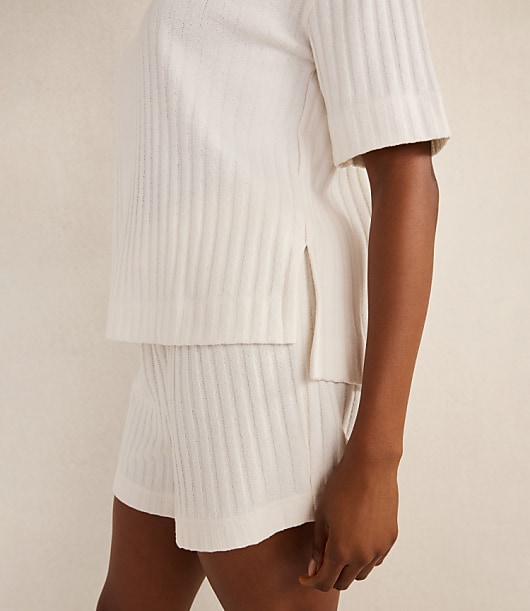 Haven Well Within Cotton Wide Rib Short Sleeve Top