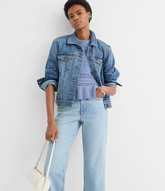 Pointelle Peplum Sweater