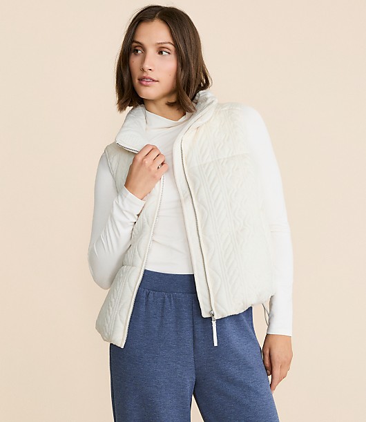 Petite Lou & Grey Alpine Textured Puffer Vest