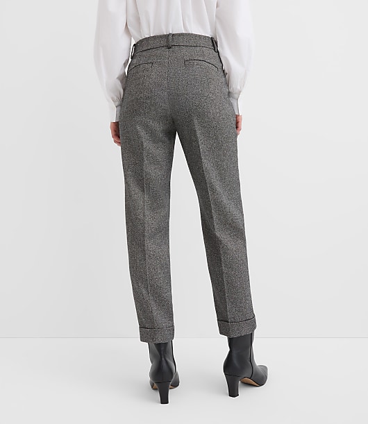 Tall Cuffed Riviera Slim Pants in Twill