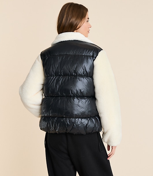 Petite Lou & Grey Sherpa Puffer Jacket
