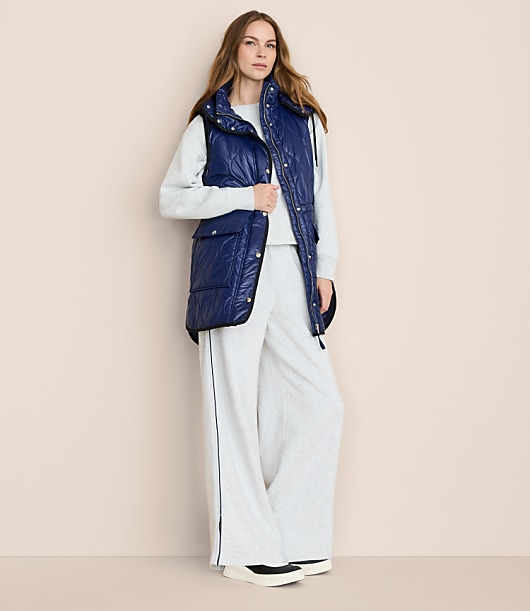 Lou & Grey Quilted Hooded Puffer Vest