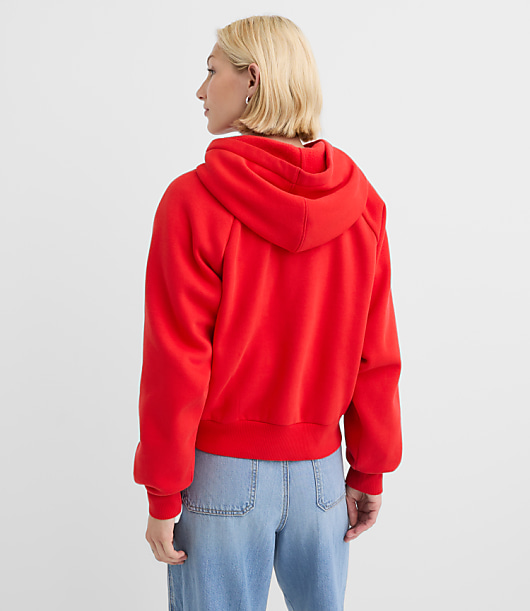 Petite Heart Embroidered Hoodie