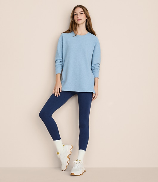 Lou & Grey Flecked Ottoman Side Slit Tunic Top