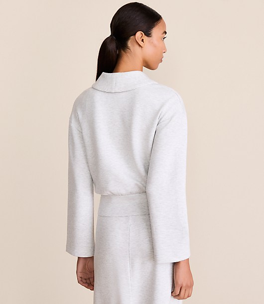 Lou & Grey Heathered Scubasoft Wrap Top