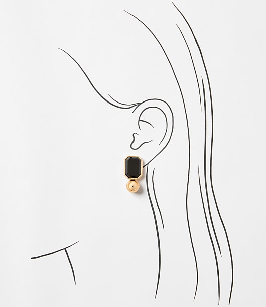 Resin Square Drop Earrings