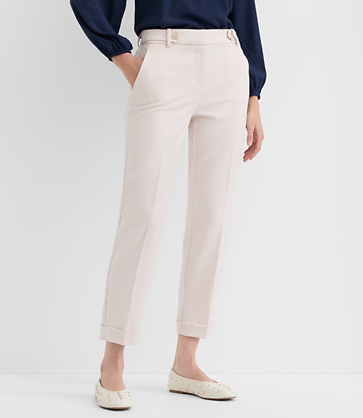 Cuffed Riviera Slim Pants in Melange
