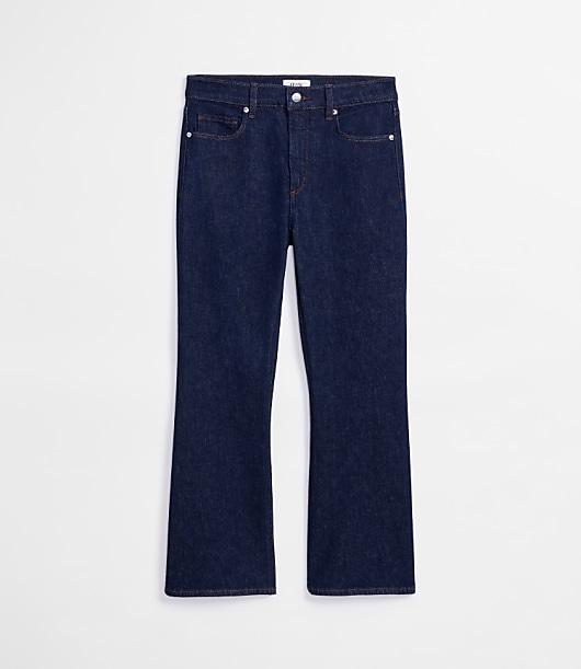 Rivete Petite High Rise Kick Crop Jeans in Nova Wash