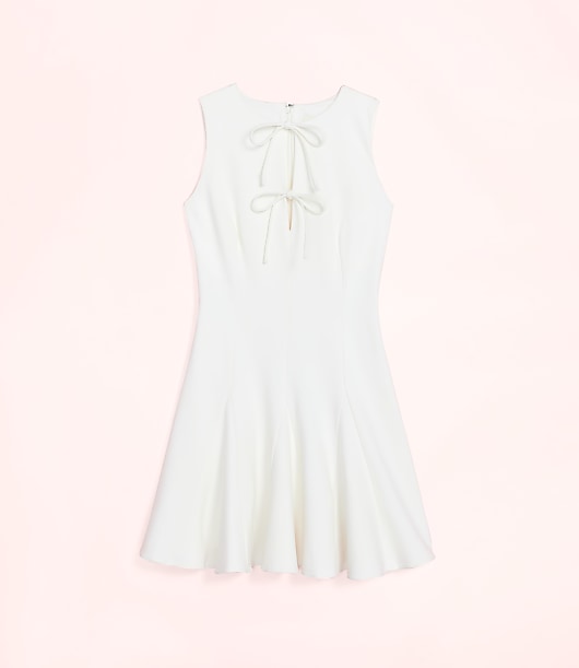 Lately Bow Flare Mini Dress
