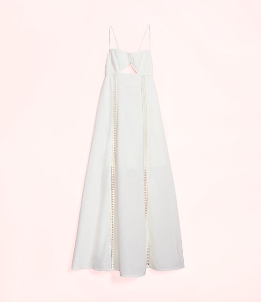 Lately Cutout Linen Cotton Maxi Dress