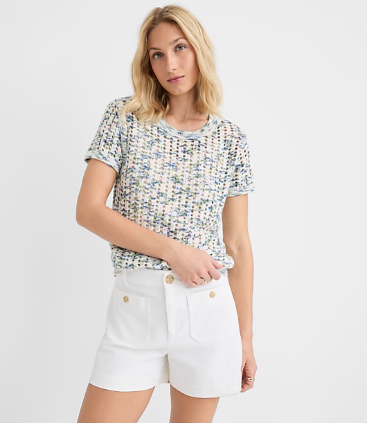 Spacedye Stitchy Wedge Sweater Tee