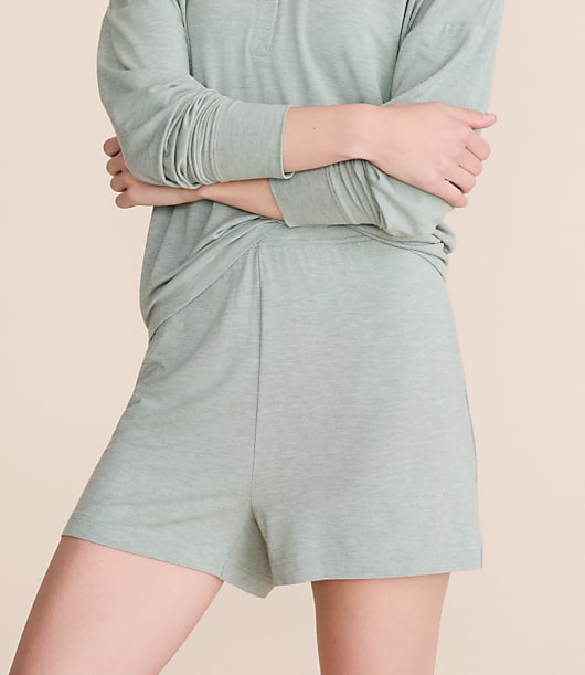 Lou & Grey Heathered Softened Modal Pajama Shorts