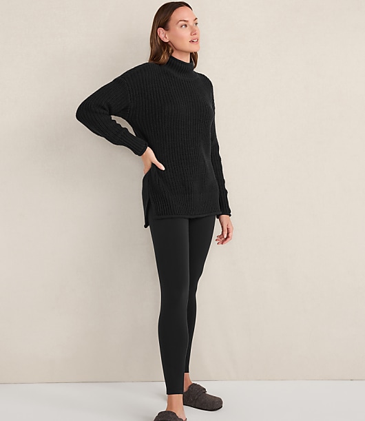 Haven Well Within Organic Cotton Roll Neck Sweater - Black