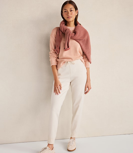 Haven Well Within Organic Cotton Stripe Roll Neck Sweater