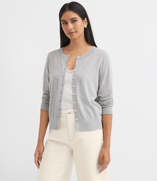 Modern Crew Neck Cardigan