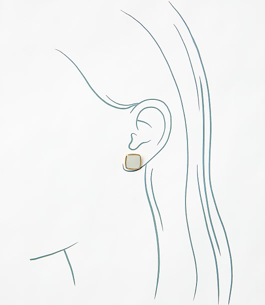 Mixed Metal Stud Earrings