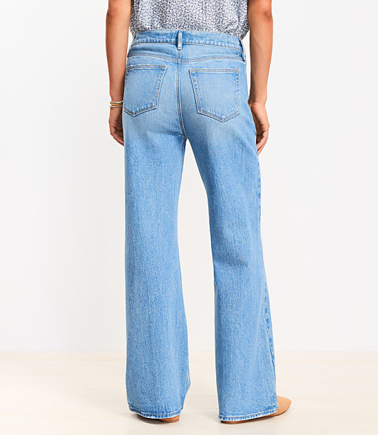 Curvy High Rise Wide Leg Jeans in Vintage Indigo