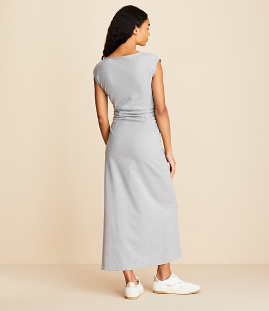 Petite Lou & Grey Heathered Softened Boatneck Maxi Dress