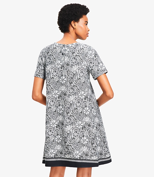 Petite Deco Mini Swing Dress