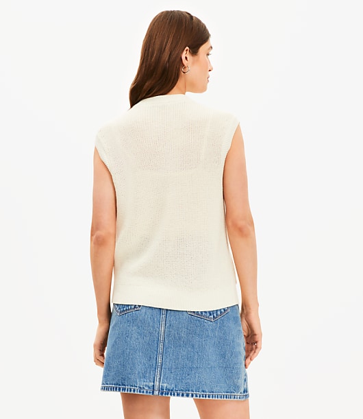 Ribbed Pocket Sweater Vest