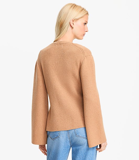 Wide Sleeve Sweater Jacket