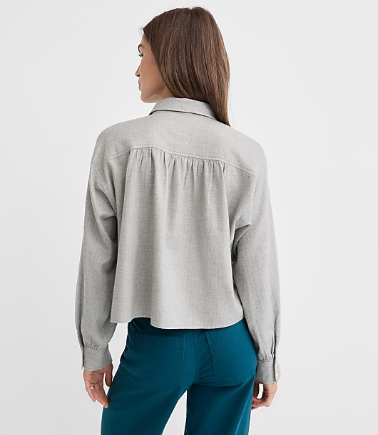 Sparkle Herringbone Modern Everyday Shirt