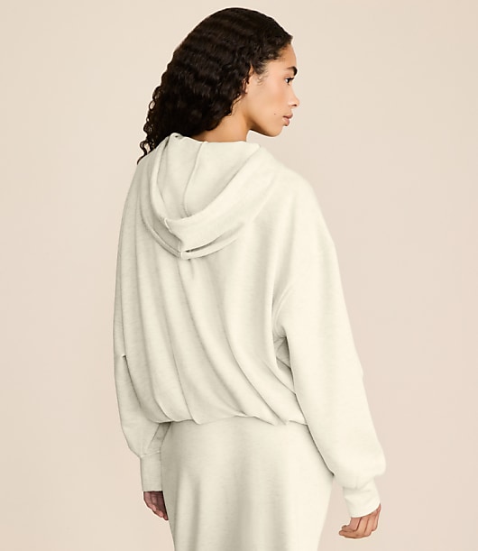 Lou & Grey Heathered Scubasoft Bubble Hoodie