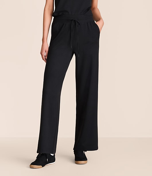 Lou & Grey Brushedsoft Slim Wide Leg Pants