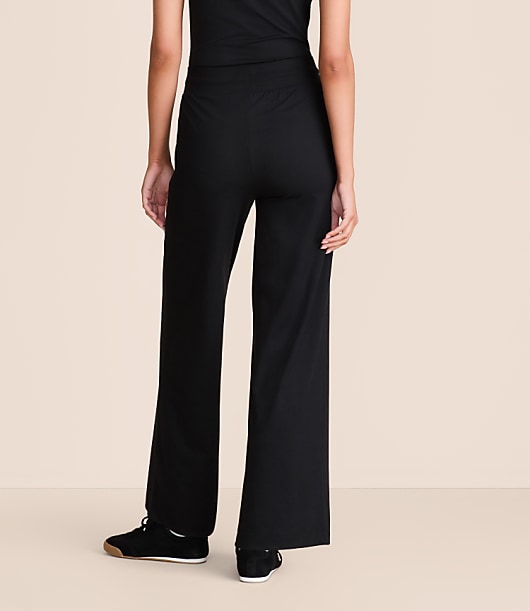 Lou & Grey Brushedsoft Slim Wide Leg Pants
