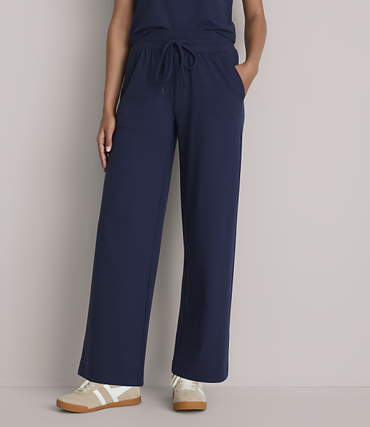 Lou & Grey Brushedsoft Slim Wide Leg Pants