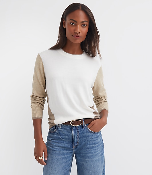 Colorblock Luxe Knit Sweater